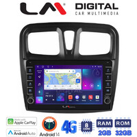LM Digital - LM ZG8557 GPS Οθόνη OEM Multimedia Αυτοκινήτου για Dacia Santero 2012 > 2020 (CarPlay/AndroidAuto/BT/GPS/WIFI/GPRS) electriclife