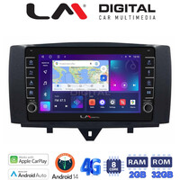 LM Digital - LM ZG8587 GPS Οθόνη OEM Multimedia Αυτοκινήτου για SMART ForTwo 2011> 2015 (CarPlay/AndroidAuto/BT/GPS/WIFI/GPRS) electriclife