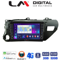 LM Digital - LM ZG8588 GPS Οθόνη OEM Multimedia Αυτοκινήτου για TOYOTA HILUX 2017>   (CarPlay/AndroidAuto/BT/GPS/WIFI/GPRS) electriclife
