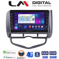 LM Digital - LM ZG8731 GPS Οθόνη OEM Multimedia Αυτοκινήτου για Honda Jazz 2003 - 2008 (CarPlay/AndroidAuto/BT/GPS/WIFI/GPRS) electriclife