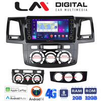 LM Digital - LM ZG8821 GPS Οθόνη OEM Multimedia Αυτοκινήτου για TOYOTA HILUX 2005>2016 (CarPlay/AndroidAuto/BT/GPS/WIFI/GPRS) electriclife