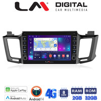 LM Digital - LM ZG8947 GPS Οθόνη OEM Multimedia Αυτοκινήτου για TOYOTA RAV 4  2013 > 2020 (CarPlay/AndroidAuto/BT/GPS/WIFI/GPRS) electriclife