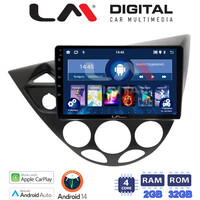 LM Digital - LM ZN4236 GPS Οθόνη OEM Multimedia Αυτοκινήτου για Ford Focus 1998 > 2004 (CarPlay/AndroidAuto/BT/GPS/WIFI/GPRS) electriclife