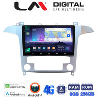 LM Digital - LM ZQ8003 GPS Οθόνη OEM Multimedia Αυτοκινήτου για Ford S-Max 2006 > 2014 (CarPlay/AndroidAuto/BT/GPS/WIFI/GPRS) electriclife
