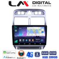 LM Digital - LM ZQ8017 GPS Οθόνη OEM Multimedia Αυτοκινήτου για PEUGEOT 307 2001 > 2008  (CarPlay/AndroidAuto/BT/GPS/WIFI/GPRS) electriclife