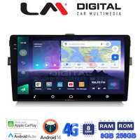 LM Digital - LM ZQ8028B GPS Οθόνη OEM Multimedia Αυτοκινήτου για Toyota Auris 2007 > 2012 (CarPlay/AndroidAuto/BT/GPS/WIFI/GPRS) electriclife