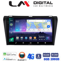 LM Digital - LM ZQ8034 GPS Οθόνη OEM Multimedia Αυτοκινήτου για MAZDA 3  2009>2014 (CarPlay/AndroidAuto/BT/GPS/WIFI/GPRS) electriclife