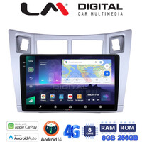 LM Digital - LM ZQ8084S GPS Οθόνη OEM Multimedia Αυτοκινήτου για Τoyota Yaris 2006 > 2011 (CarPlay/AndroidAuto/BT/GPS/WIFI/GPRS) electriclife