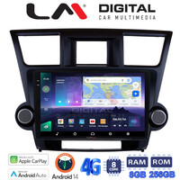 LM Digital - LM ZQ8089 GPS Οθόνη OEM Multimedia Αυτοκινήτου για Toyota Highlander 2008 > 2015 (CarPlay/AndroidAuto/BT/GPS/WIFI/GPRS) electriclife
