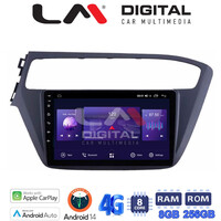 LM Digital - LM ZQ8226 GPS Οθόνη OEM Multimedia Αυτοκινήτου για Hyundai i20 2019> (CarPlay/AndroidAuto/BT/GPS/WIFI/GPRS) electriclife