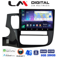 LM Digital - LM ZQ8231 GPS Οθόνη OEM Multimedia Αυτοκινήτου για MITSUBISHI OUTLANDER  2013> (CarPlay/AndroidAuto/BT/GPS/WIFI/GPRS) electriclife