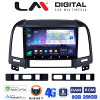 LM Digital - LM ZQ8239 GPS Οθόνη OEM Multimedia Αυτοκινήτου για Hyundai SantaFe 2006 > 2013 (CarPlay/AndroidAuto/BT/GPS/WIFI/GPRS) electriclife