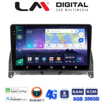 LM Digital - LM ZQ8265 GPS Οθόνη OEM Multimedia Αυτοκινήτου για MERCEDES C CLASS (W204) 2007>2011 (CarPlay/AndroidAuto/BT/GPS/WIFI/GPRS) electriclife