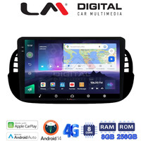 LM Digital - LM ZQ8315B GPS Οθόνη OEM Multimedia Αυτοκινήτου για Fiat 500 2007 > 2016 (CarPlay/AndroidAuto/BT/GPS/WIFI/GPRS) electriclife