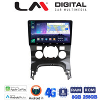 LM Digital - LM ZQ8323C GPS Οθόνη OEM Multimedia Αυτοκινήτου για PEUGEOT 3008 2009>2016 & 206  2002>2006 (CarPlay/AndroidAuto/BT/GPS/WIFI/GPRS) electriclife