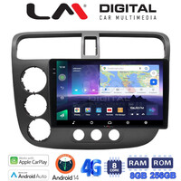 LM Digital - LM ZQ8373 GPS Οθόνη OEM Multimedia Αυτοκινήτου για HONDA CIVIC 4πορτο 2001 > 2006 (CarPlay/AndroidAuto/BT/GPS/WIFI/GPRS) electriclife
