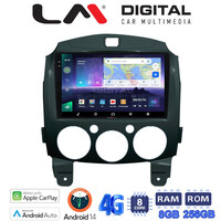 LM Digital - LM ZQ8430 GPS Οθόνη OEM Multimedia Αυτοκινήτου για MAZDA 2 2007>2014 (CarPlay/AndroidAuto/BT/GPS/WIFI/GPRS) electriclife