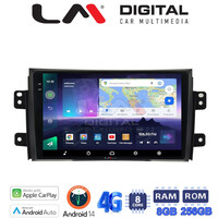 LM Digital - LM ZQ8446 GPS Οθόνη OEM Multimedia Αυτοκινήτου για FIAT SEDICI & SUZUKI SX4 2005-2013 (CarPlay/AndroidAuto/BT/GPS/WIFI/GPRS) electriclife