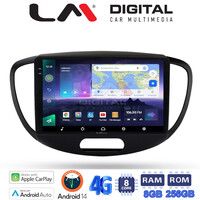 LM Digital - LM ZQ8455 GPS Οθόνη OEM Multimedia Αυτοκινήτου για HYUNDAI i10 2008>2013 (CarPlay/AndroidAuto/BT/GPS/WIFI/GPRS) electriclife