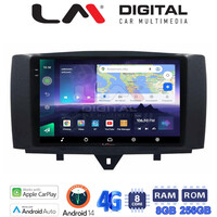 LM Digital - LM ZQ8587 GPS Οθόνη OEM Multimedia Αυτοκινήτου για SMART ForTwo 2011> 2015 (CarPlay/AndroidAuto/BT/GPS/WIFI/GPRS) electriclife