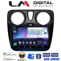 LM Digital - LM ZQ8657 GPS Οθόνη OEM Multimedia Αυτοκινήτου για Dacia Dokker 2012 > (CarPlay/AndroidAuto/BT/GPS/WIFI/GPRS) electriclife