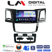 LM Digital - LM ZQ8820 GPS Οθόνη OEM Multimedia Αυτοκινήτου για TOYOTA HILUX 2005>2016 (CarPlay/AndroidAuto/BT/GPS/WIFI/GPRS) electriclife