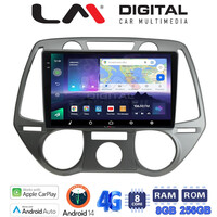 LM Digital - LM ZQ8838 GPS Οθόνη OEM Multimedia Αυτοκινήτου για Hyundai i20 2008 > 2014 (CarPlay/AndroidAuto/BT/GPS/WIFI/GPRS) electriclife