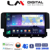 LM Digital - LM ZQ8941 GPS Οθόνη OEM Multimedia Αυτοκινήτου για HONDA CIVIC 2016> (CarPlay/AndroidAuto/BT/GPS/WIFI/GPRS) electriclife