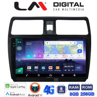 LM Digital - LM ZQ8978 GPS Οθόνη OEM Multimedia Αυτοκινήτου για SUZUKI SWIFT 2005 > 2010 (CarPlay/AndroidAuto/BT/GPS/WIFI/GPRS) electriclife