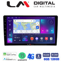 LM Digital - LM D8910 GPS Οθόνη Αυτοκινήτου Universal τυπου tablet (CarPlay/AndroidAuto/BT/GPS/WIFI/GPRS) electriclife