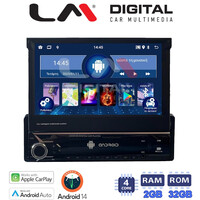 LM Digital - LM V4545 GPS Οθόνη OEM Multimedia Αυτοκινήτου για 1 Din universal (CarPlay/AndroidAuto/BT/GPS/WIFI/GPRS) electriclife