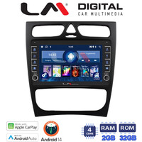 LM Digital - LM ZG4171 GPS Οθόνη OEM Multimedia Αυτοκινήτου για MERCEDES C (W203) - CLK (W208) (CarPlay/AndroidAuto/BT/GPS/WIFI/GPRS) electriclife
