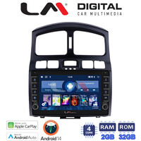 LM Digital - LM ZG4317 GPS Οθόνη OEM Multimedia Αυτοκινήτου για Hyundai Santa Fe 2000 > 2006 (CarPlay/AndroidAuto/BT/GPS/WIFI/GPRS) electriclife