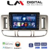 LM Digital - LM ZG4704 GPS Οθόνη OEM Multimedia Αυτοκινήτου για Nissan X Trail 2000 > 2007 (CarPlay/AndroidAuto/BT/GPS/WIFI/GPRS) electriclife