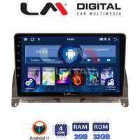 LM Digital - LM ZL4265BR GPS Οθόνη OEM Multimedia Αυτοκινήτου για Mercedes C Class W204 2007 > 2011 (BT/GPS/WIFI/GPRS) electriclife