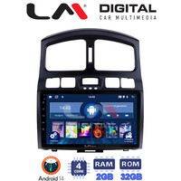 LM Digital - LM ZL4317 GPS Οθόνη OEM Multimedia Αυτοκινήτου για Hyundai Santa Fe 2000 > 2006 (BT/GPS/WIFI/GPRS) electriclife