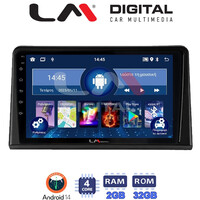 LM Digital - LM ZL4326 GPS Οθόνη OEM Multimedia Αυτοκινήτου για Renault Express 2023 > (BT/GPS/WIFI/GPRS) electriclife