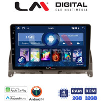 LM Digital - LM ZN4265BR GPS Οθόνη OEM Multimedia Αυτοκινήτου για Mercedes C Class W204 2007 > 2011 (CarPlay/AndroidAuto/BT/GPS/WIFI/GPRS) electriclife
