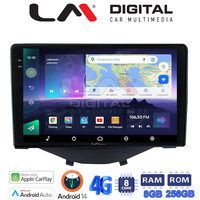 LM Digital - LM ZQ8564B GPS Οθόνη OEM Multimedia Αυτοκινήτου για Toyota Aygo 2014 > Citroen C1 2014 > Peugeot 107 2014 > (CarPlay/AndroidAuto/BT/GPS/WIFI/GPRS) electriclife