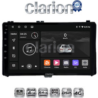 CLARION GL72418 Οθόνη OEM Multimedia Αυτοκινήτου για Toyota Auris '15> & Corolla '17-'19 (CarPlay/AndroidAuto/BT/GPS/WIFI/GPRS) electriclife