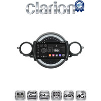 CLARION GL72834 Οθόνη OEM Multimedia Αυτοκινήτου για Mini Cooper '07>'14 Clubman 2007 > 2014 (CarPlay/AndroidAuto/BT/GPS/WIFI/GPRS) electriclife