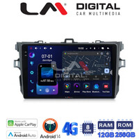 LM ZS8063 GPS Οθόνη OEM Multimedia Αυτοκινήτου για TOYOTA COROLLA 2006>2012  (CarPlay/AndroidAuto/BT/GPS/WIFI/GPRS) electriclife