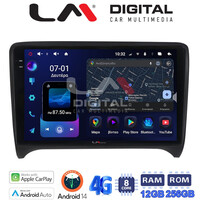 LM ZS8078 GPS Οθόνη OEM Multimedia Αυτοκινήτου για AUDI TT  2007 > 2014 (CarPlay/AndroidAuto/BT/GPS/WIFI/GPRS) electriclife