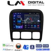 LM ZS8220 GPS Οθόνη OEM Multimedia Αυτοκινήτου για MERCEDES S (W220) 1998>2005  (CarPlay/AndroidAuto/BT/GPS/WIFI/GPRS) electriclife