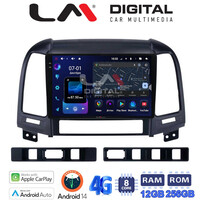 LM ZS8239 GPS Οθόνη OEM Multimedia Αυτοκινήτου για Hyundai SantaFe 2006 > 2013 (CarPlay/AndroidAuto/BT/GPS/WIFI/GPRS) electriclife