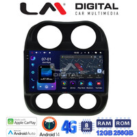 LM ZS8252 GPS Οθόνη OEM Multimedia Αυτοκινήτου για JEEP COMPASS 2011>2016 (CarPlay/AndroidAuto/BT/GPS/WIFI/GPRS) electriclife