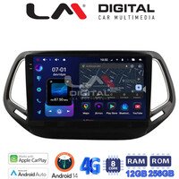 LM ZS8253 GPS Οθόνη OEM Multimedia Αυτοκινήτου για JEEP COMPASS 2017> (CarPlay/AndroidAuto/BT/GPS/WIFI/GPRS) electriclife