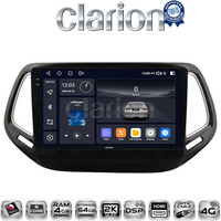 CLARION GL74253 Οθόνη OEM Multimedia Αυτοκινήτου για JEEP COMPASS 2017> (CarPlay/AndroidAuto/BT/GPS/WIFI/GPRS) electriclife