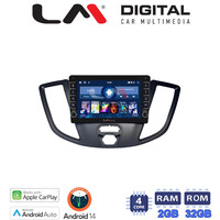 LM Digital - LM ZG4758 GPS Οθόνη OEM Multimedia Αυτοκινήτου για Ford Transit 2013 > 2018 (CarPlay/AndroidAuto/BT/GPS/WIFI/GPRS) electriclife