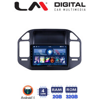 LM Digital - LM ZL4990 GPS Οθόνη OEM Multimedia Αυτοκινήτου για Mitsubishi Pajero 1999 > 2006 (BT/GPS/WIFI/GPRS) electriclife